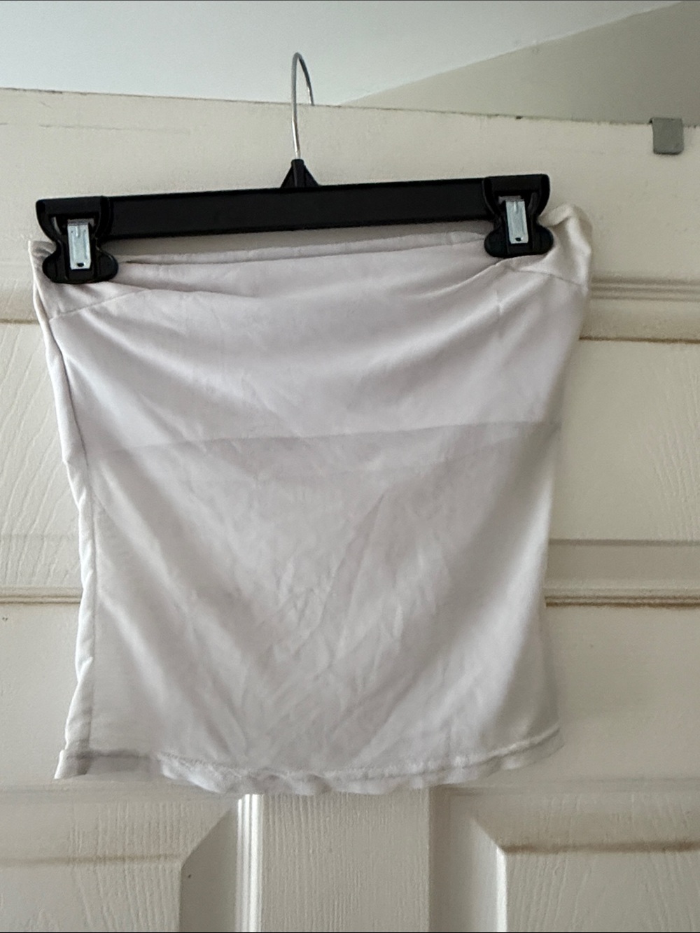 Women's White Mesh Tube Top - Classic Stretch Mini